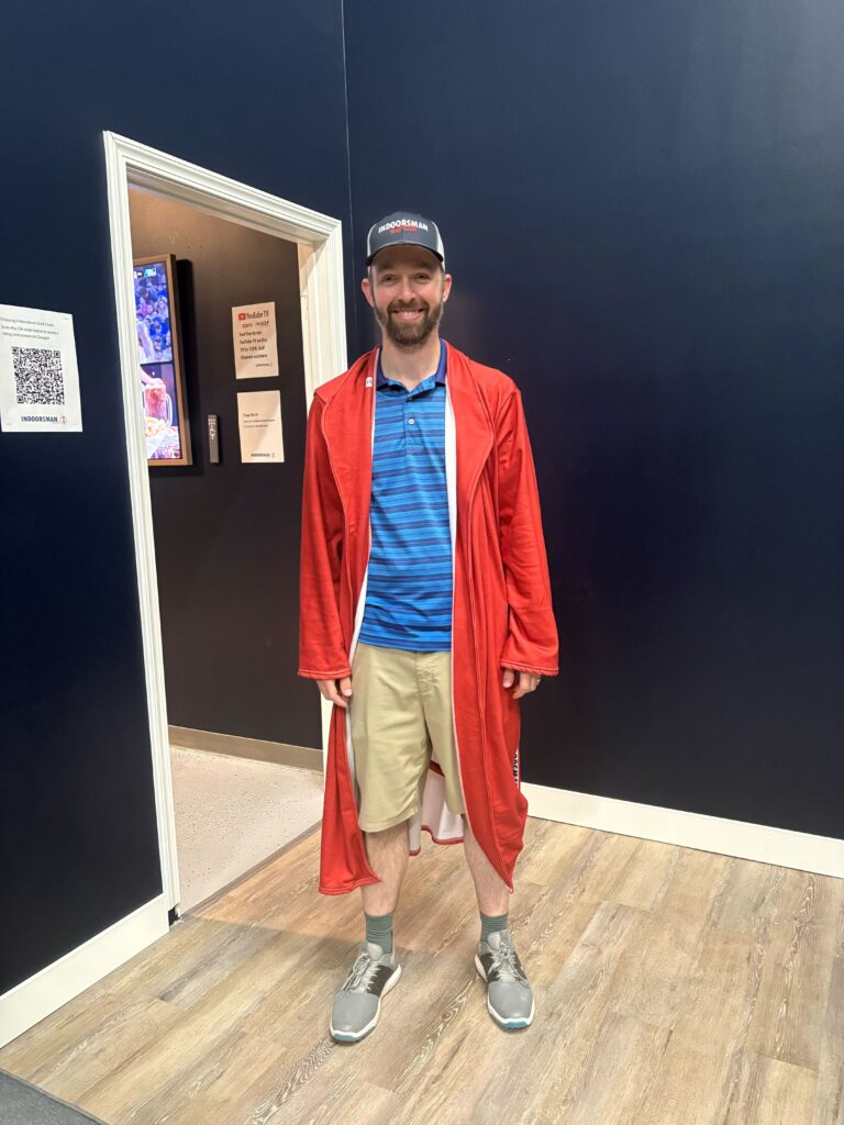 Chris English dons the Red Robe